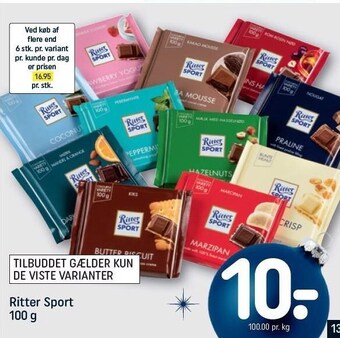 REMA 1000 Ritter sport tilbud