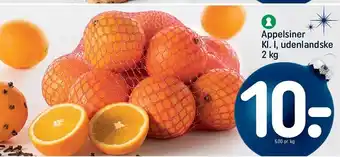 REMA 1000 Appelsiner kl. 1, udenlandske tilbud