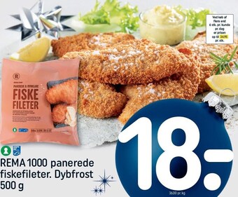 REMA 1000 Rema 1000 panerede fiskefileter tilbud