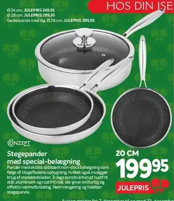 Stegepander med special-belægning