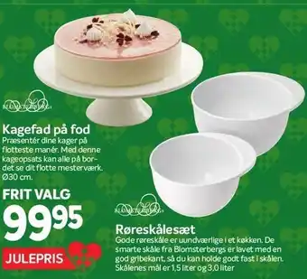 Kagefad på fod el. røreskålesæt