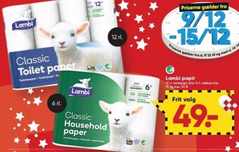 Bilka Lambi papir tilbud