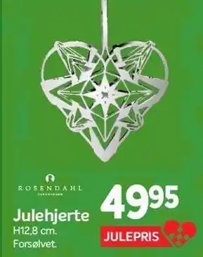 Din Isenkræmmer Julehjerte tilbud