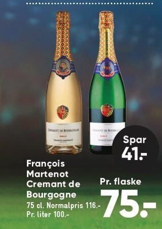 Bilka Francois martenot cremant de bourgogne tilbud
