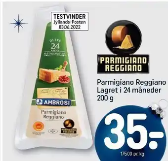 REMA 1000 Parmigiano reggiano lagret i 24 måneder 200g tilbud