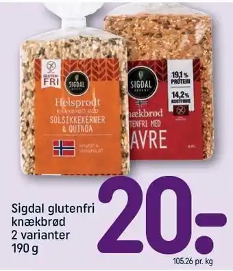 Glutenfri knækbrød
