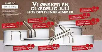 Din Isenkræmmer Eva trio white line tilbud