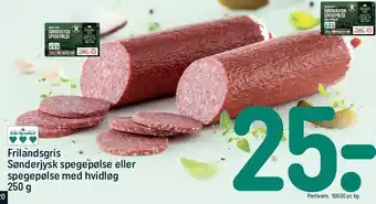 REMA 1000 Frilandsgris sønderjysk spejepølse el spegepølse m. hvidløg tilbud