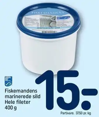 REMA 1000 Marinerede sild hele fileter tilbud
