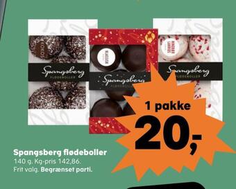 Kvickly Spangsberg flødeboller tilbud