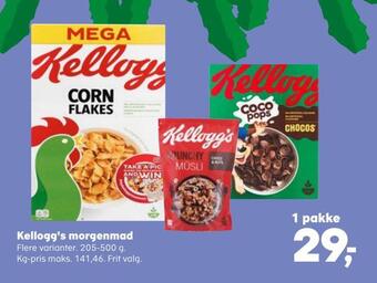 Kvickly Kellogg's morgenmad tilbud
