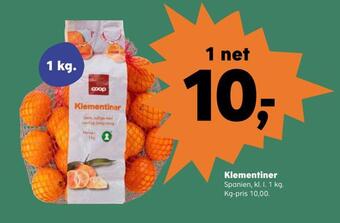 Kvickly Klementiner tilbud