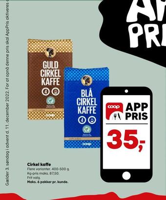 Kvickly Cirkel kaffe tilbud