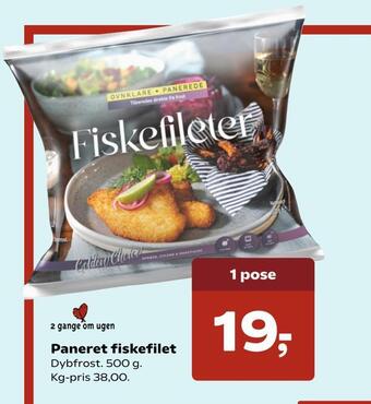 Paneret fiskefilet