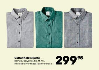 Kvickly Cottonfield skjorte tilbud