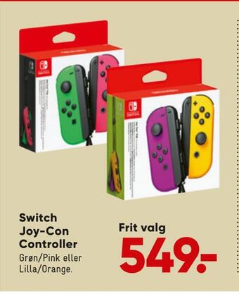 Bilka Switch joy-con controller tilbud