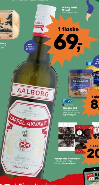 Kvickly Aalborg taffel akvavit tilbud