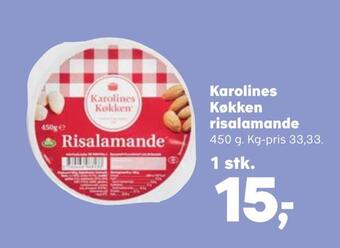 SuperBrugsen Karolines køkken risalamande tilbud