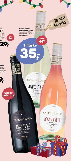 SuperBrugsen Rosso, bianco eller rosato fuoco tilbud
