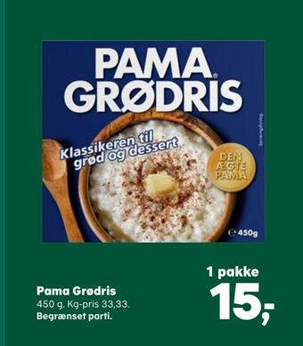 SuperBrugsen Pama grødris tilbud