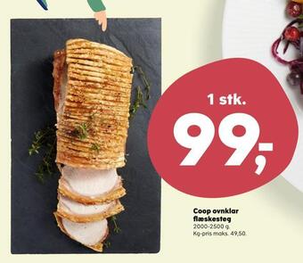 SuperBrugsen Coop ovnklar flæskesteg tilbud