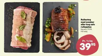 Rullesteg med svesker eller kog selv rullepølse