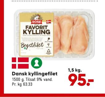 Bilka Dansk kyllingefilet tilbud