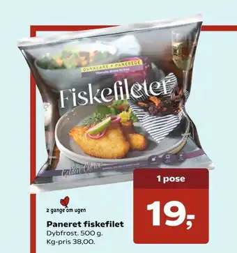 SuperBrugsen Paneret fiskefilet tilbud