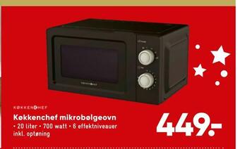 Bilka Køkkenchef mikrobølgeovn tilbud