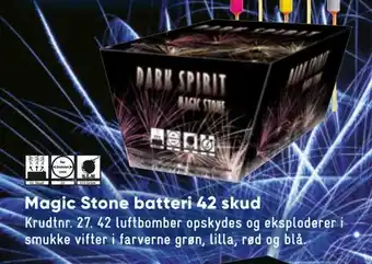 Bilka Magic stone batteri 42 skud tilbud
