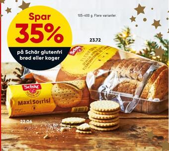 Bilka Spar 35% på schär glutenfri brød eller kager tilbud