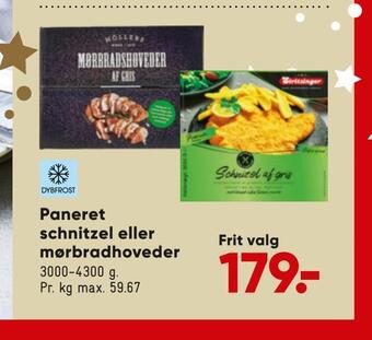Paneret schnitzel eller mørbradhoveder