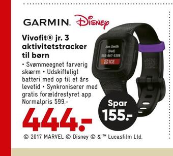Vivofit® jr. 3 aktivitetstracker til børn