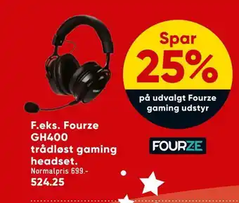 Bilka Fourze gh400 trådløst gaming headset tilbud