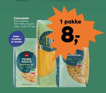 SuperBrugsen Coop pasta tilbud