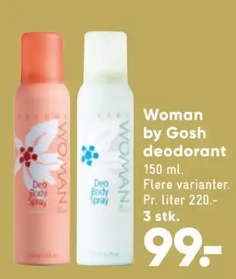 Bilka Woman by gosh deodorant tilbud