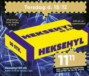 Heksehyl 50 stk