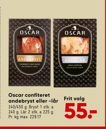 Bilka Oscar confiteret andebryst eller -lår tilbud