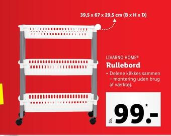 Lidl Rullebord tilbud