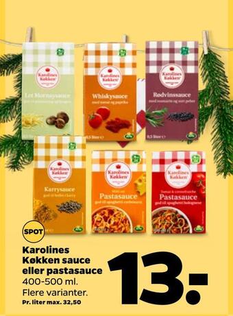 Netto Køkken sauce eller pastasauce tilbud
