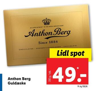 Lidl Anthon berg guldæske tilbud