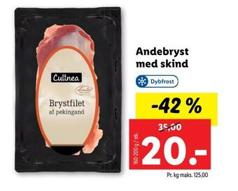 Lidl Andebryst med skind tilbud