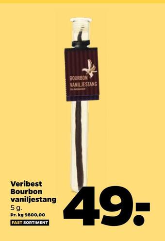 Netto Veribest bourbon vaniljestang tilbud