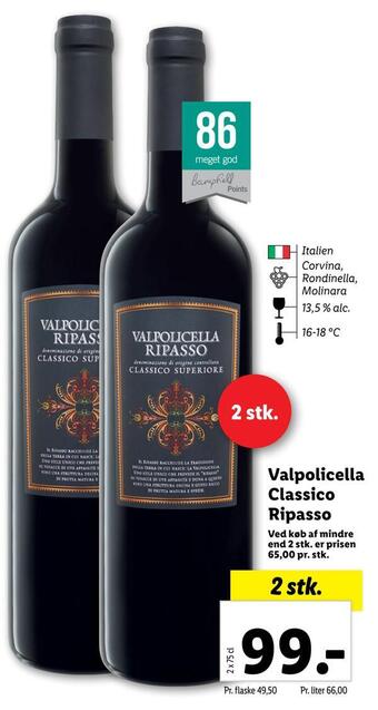 Lidl Valpolicella classico ripasso tilbud