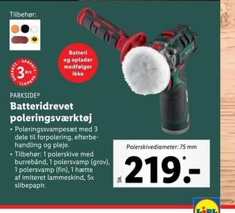 Lidl Batteridrevet poleringsværktøj tilbud