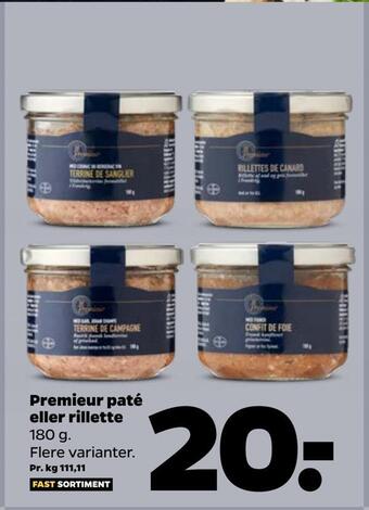 Netto Premieur paté eller rillette tilbud