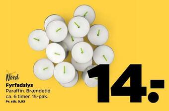 Netto Fyrfadslys tilbud