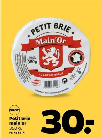 Netto Petit brie main'or tilbud