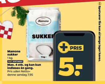Netto Mamone sukker tilbud