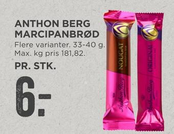 MENY Anthon berg marcipanbrød tilbud